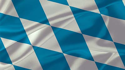 Bayerische Rautenflagge - Staatsflagge Bayerns