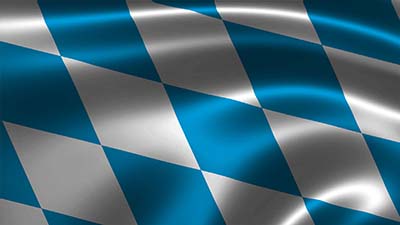 Bayerische Rautenflagge - Staatsflagge Bayerns