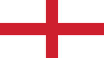 Englische Nationalflagge - rotes Georgskreuz
