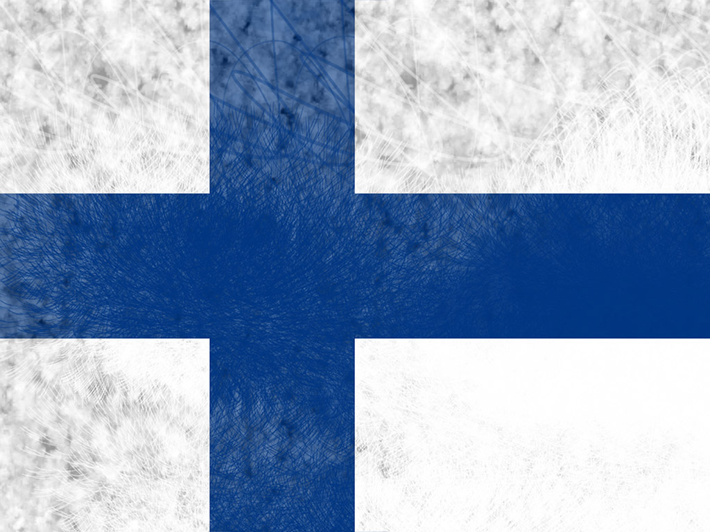 Die Flagge Finnlands