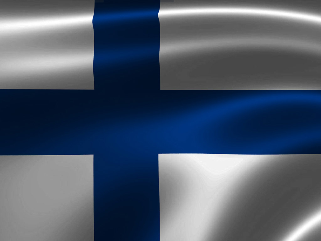 Die Flagge Finnlands