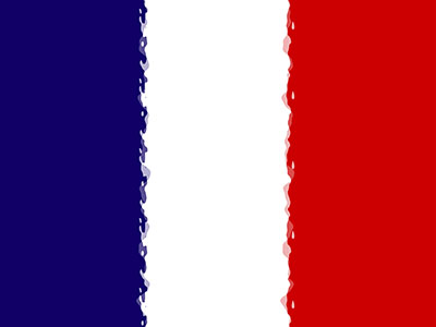 Fahne Frankreich - drapeau France - blau-weiss-rot