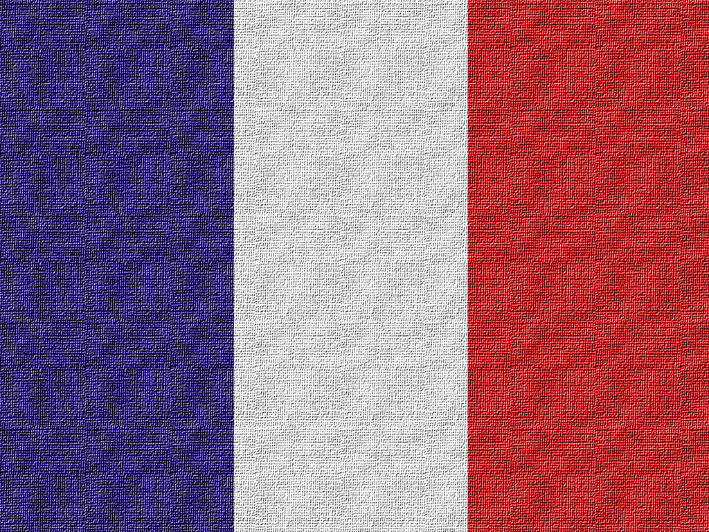 Frankreichs Flagge - Blau-Weiss-Rot