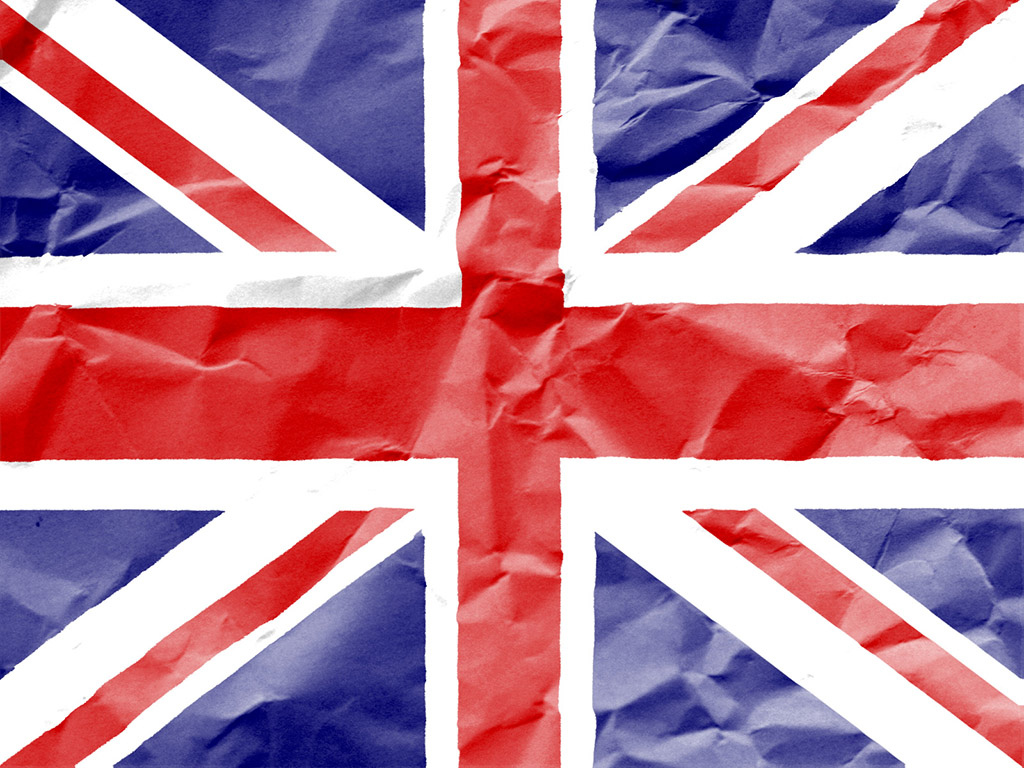 Die Flagge des Vereinigten Königreiches - Union Jack