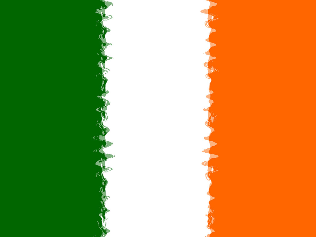 Irlandische Flagge - Grün-Weiss-Orange