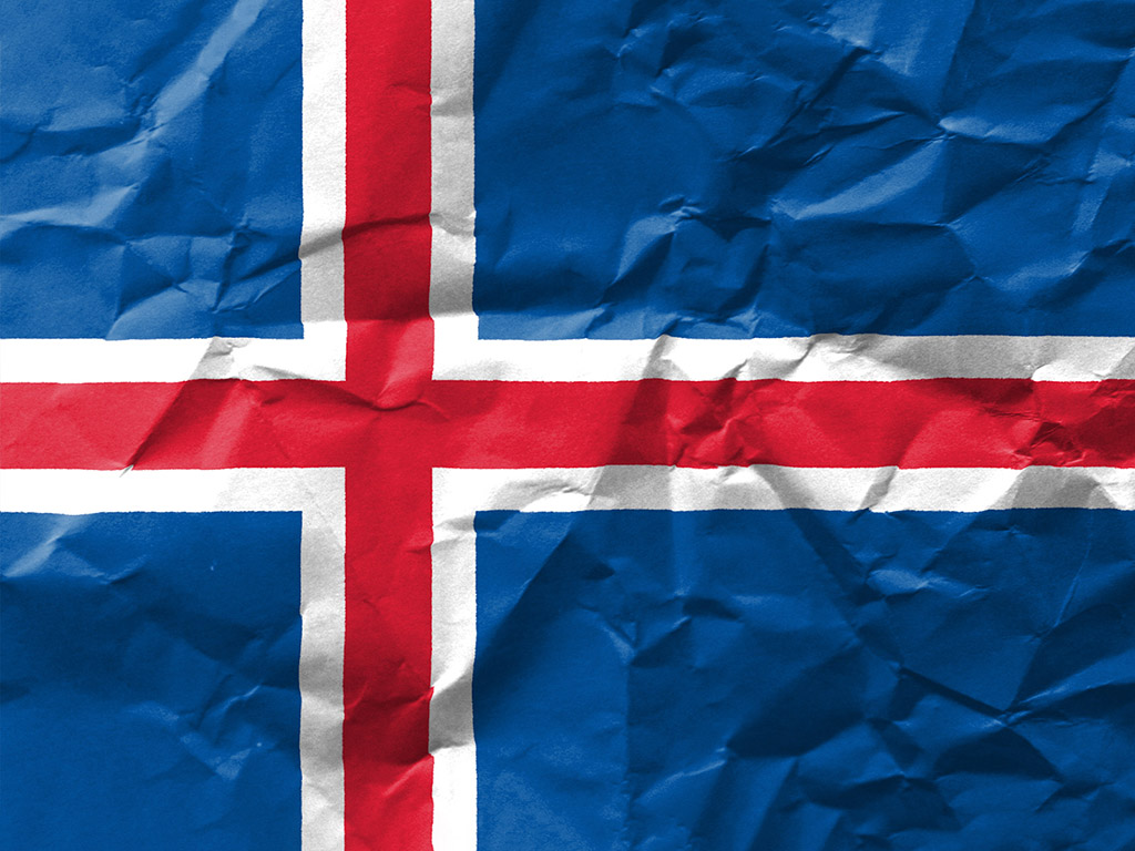 Fahne Islands - isländische Flagge