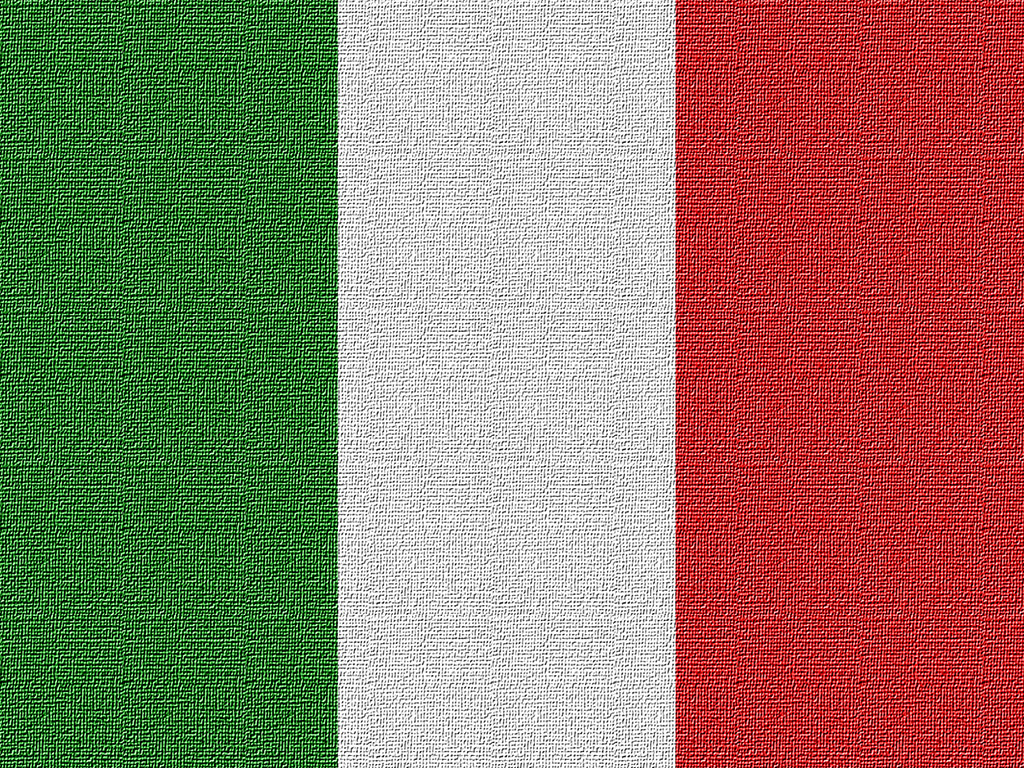Italienische Flagge - Grün-Weiss-Rot