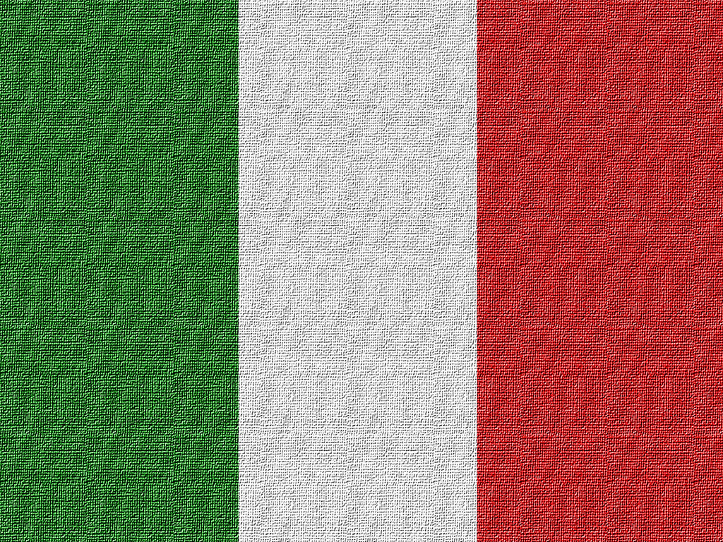 Italienische Flagge - Grün-Weiss-Rot