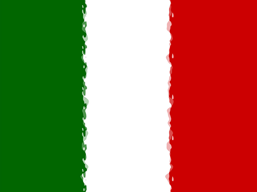 Italienische Flagge - Grün-Weiss-Rot