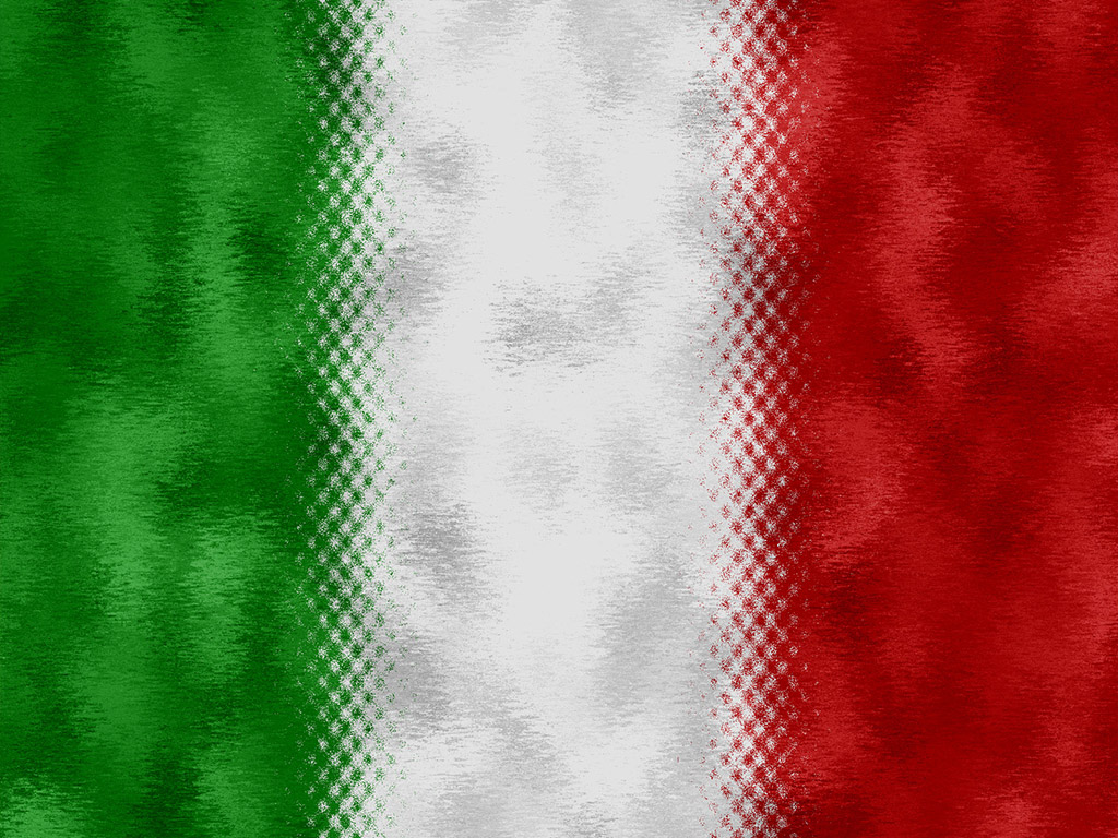 Italienische Flagge - Grün-Weiss-Rot