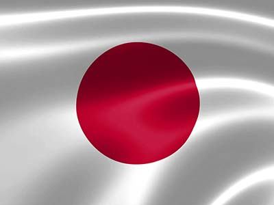 Die Flagge Japans