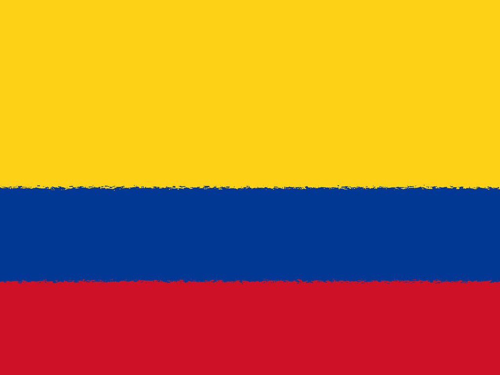 Fahne Kolumbiens - kolumbianische Flagge