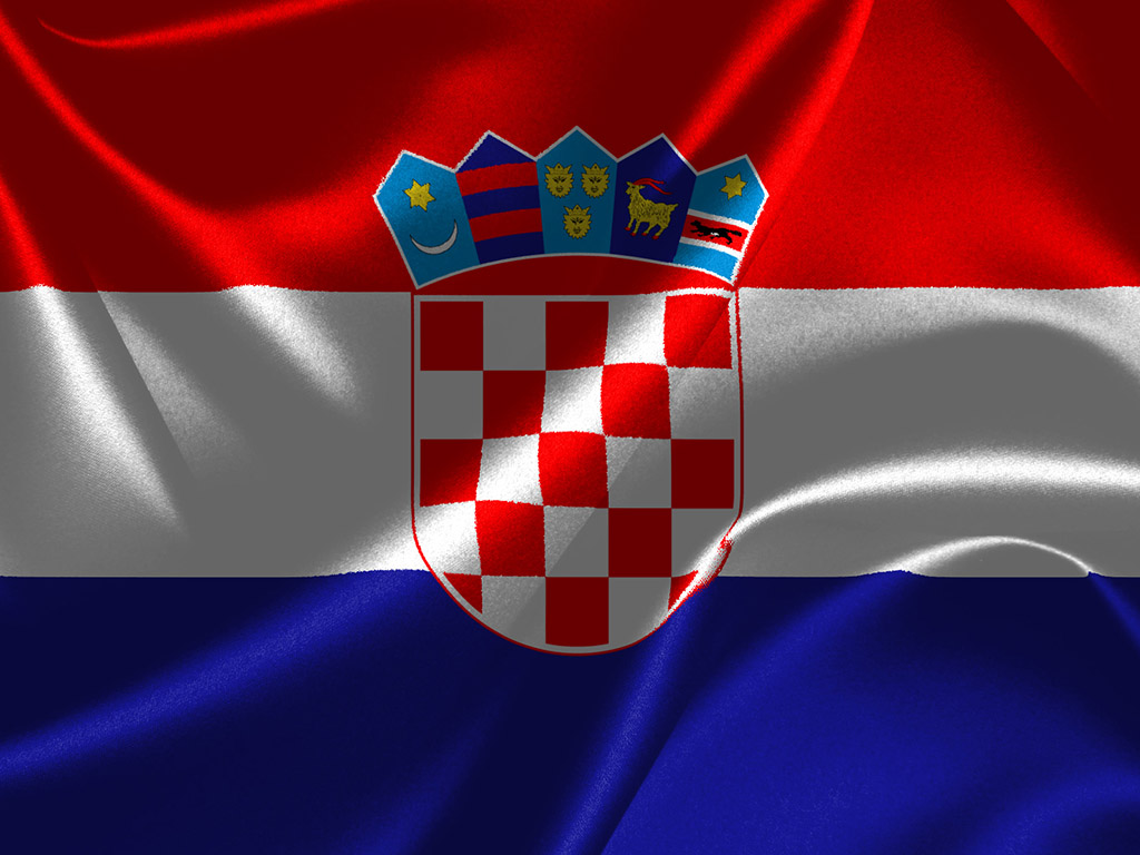 Flagge Kroatien #014