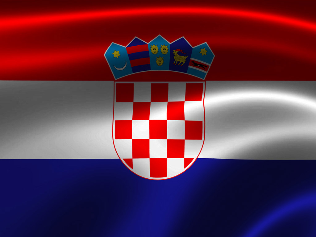 Fahne Kroatiens - kroatische Flagge