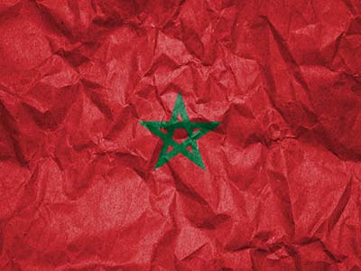 Die Flagge Marokkos