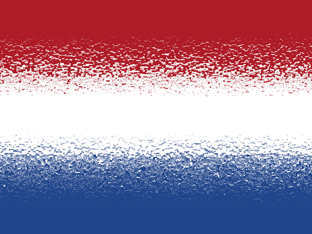 Die Flagge der Niederlande - Trikolor