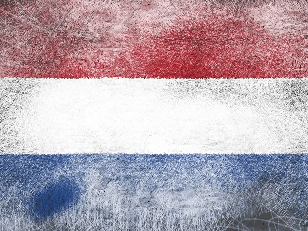 Die Flagge der Niederlande - Trikolor