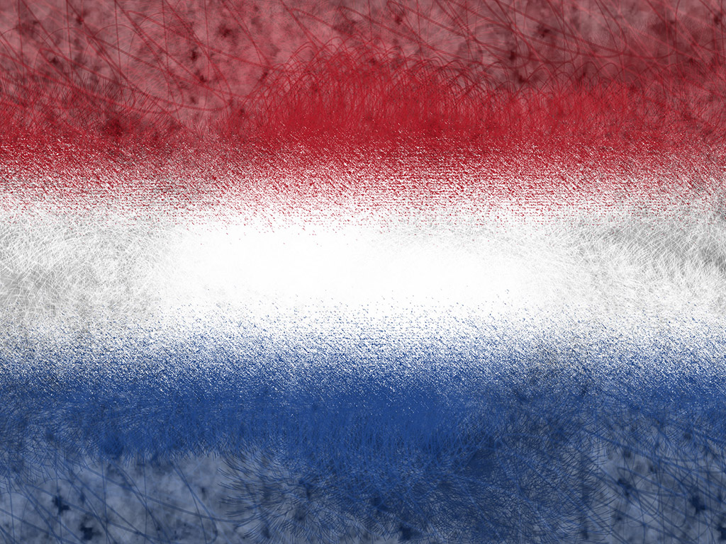 Die Flagge der Niederlande - Trikolor