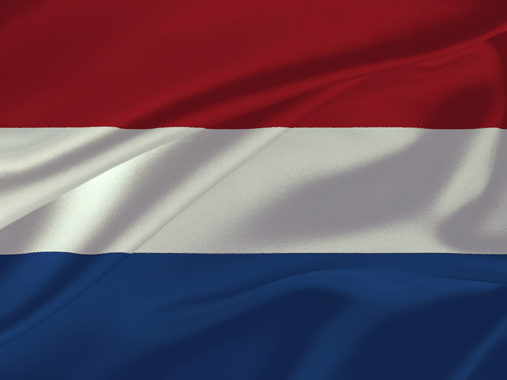 Die Flagge der Niederlande - Trikolor
