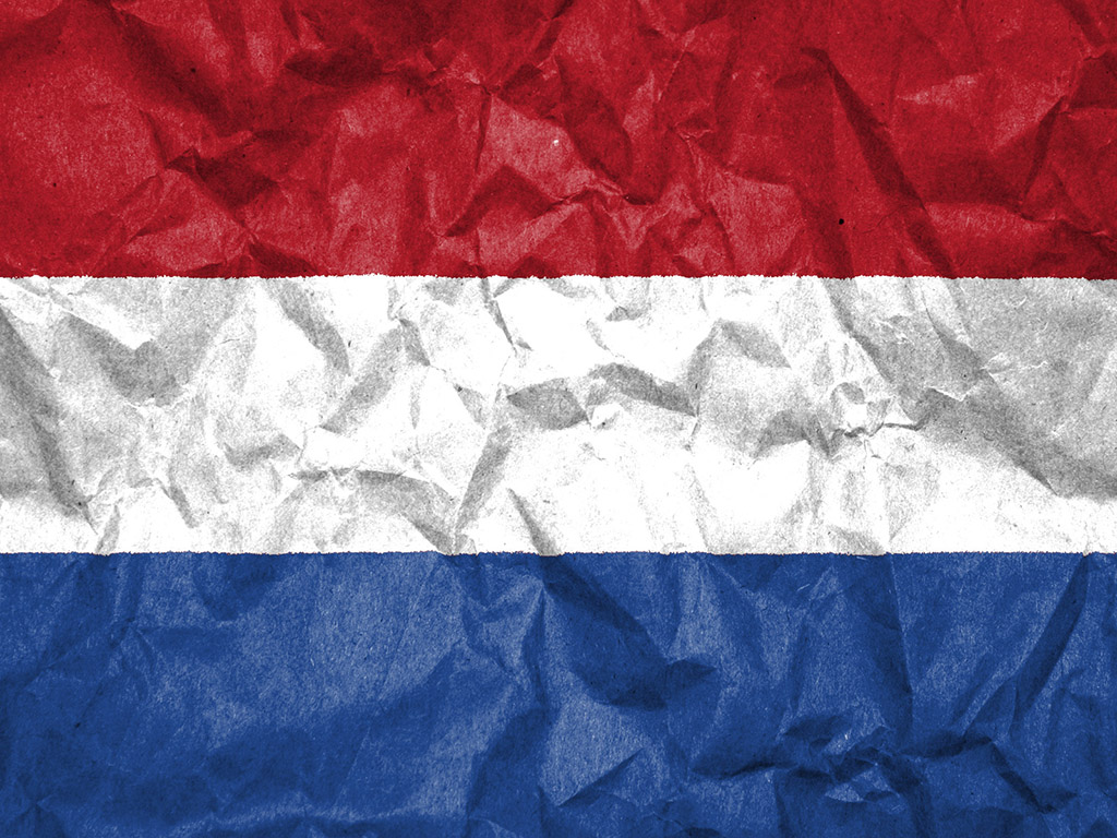 Die Flagge der Niederlande - Trikolor