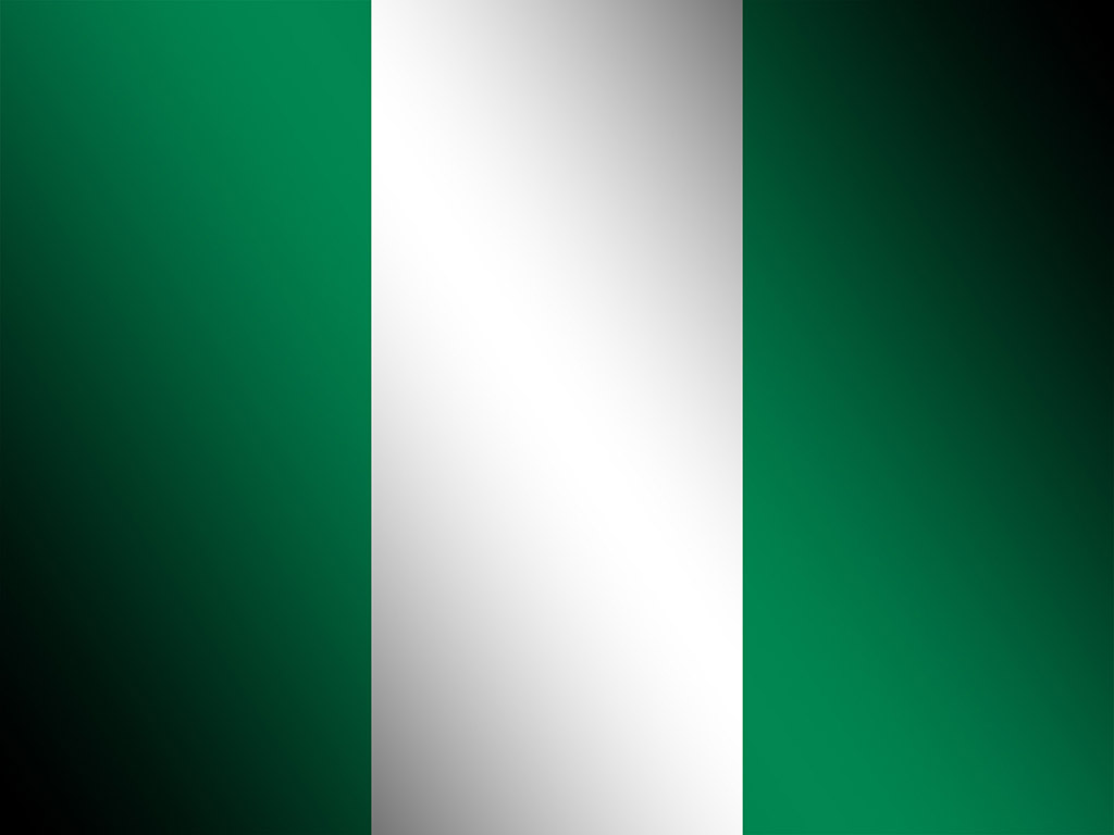 Fahne Nigerias - Nigeria Flagge