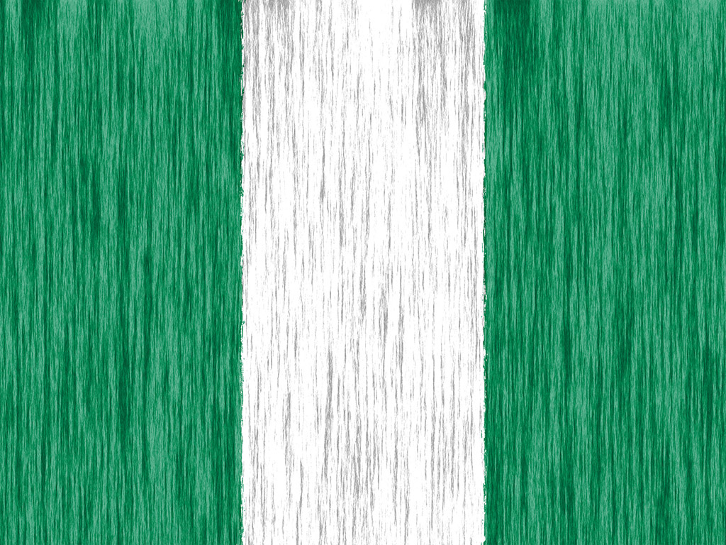 Fahne Nigerias - Nigeria Flagge