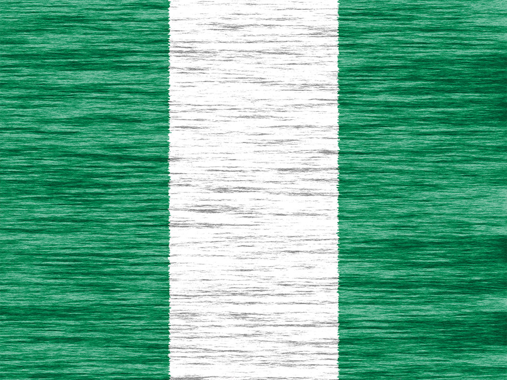 Fahne Nigerias - Nigeria Flagge