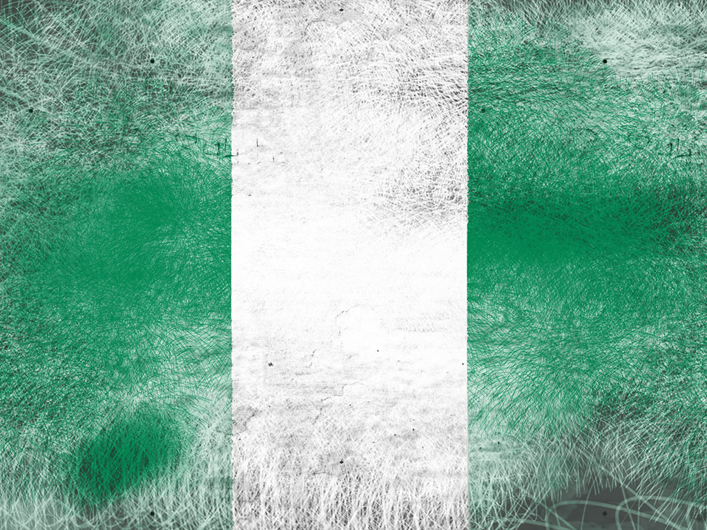 Nigeria Flagge 012