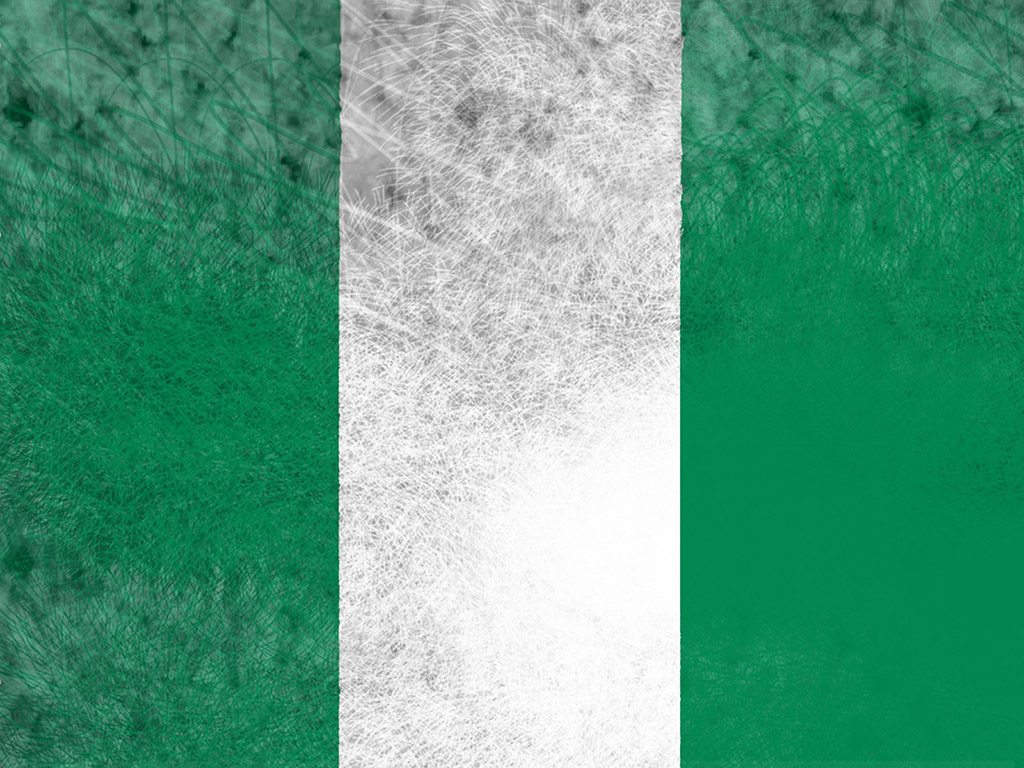 Fahne Nigerias - Nigeria Flagge