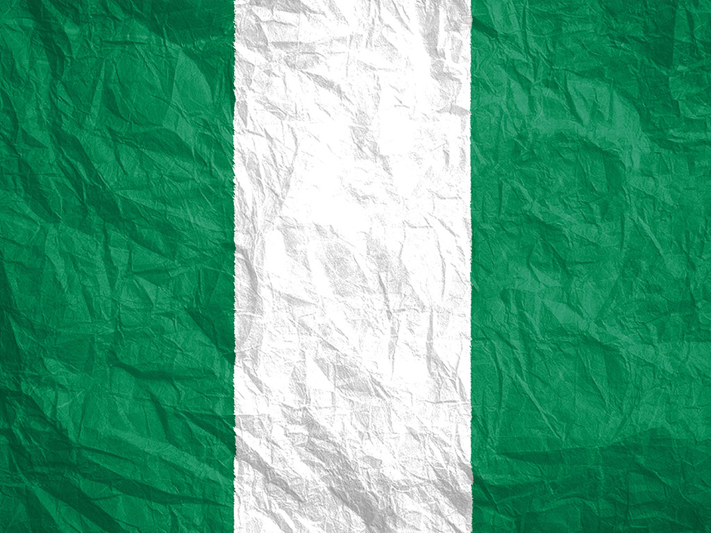 Fahne Nigerias - Nigeria Flagge