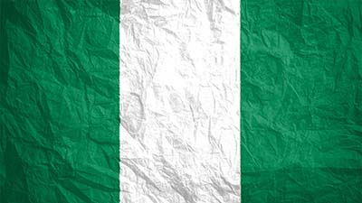 Nigeria Nationalflagge - grün-weiss