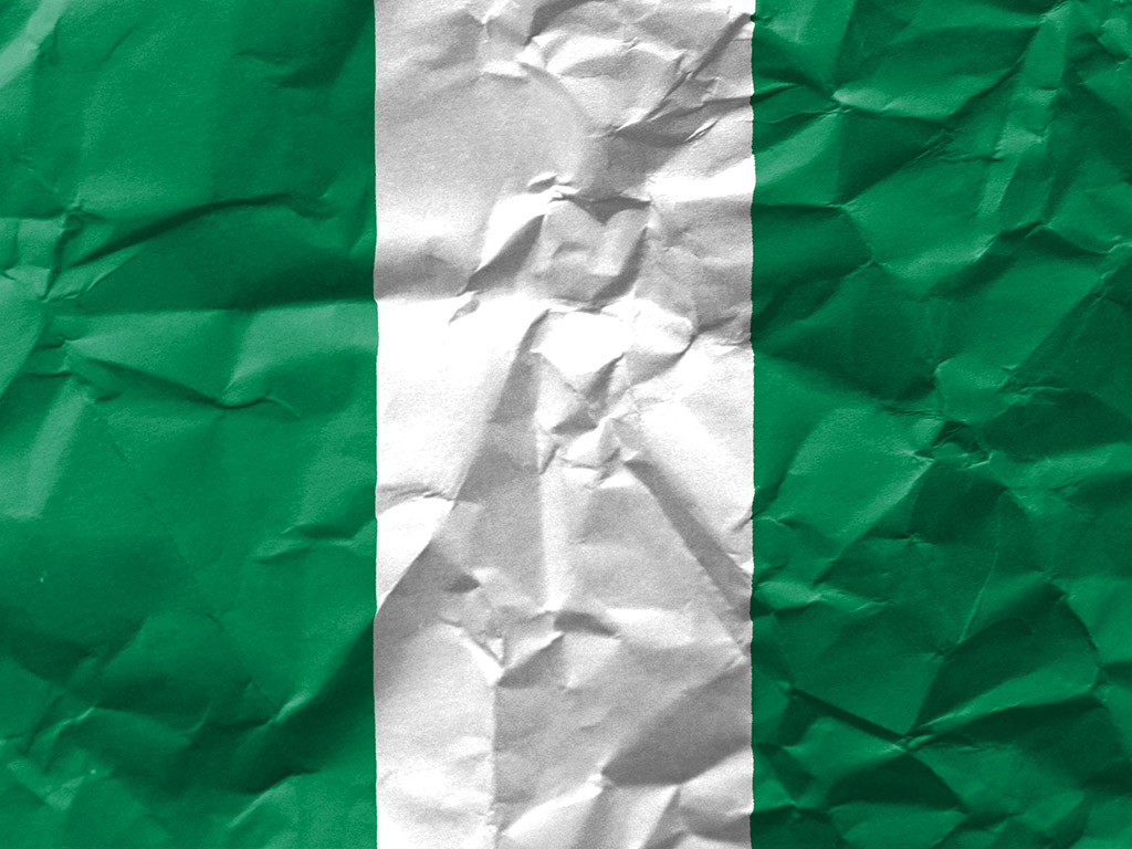 Fahne Nigerias - Nigeria Flagge