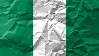 Nigeria Nationalflagge - grün-weiss