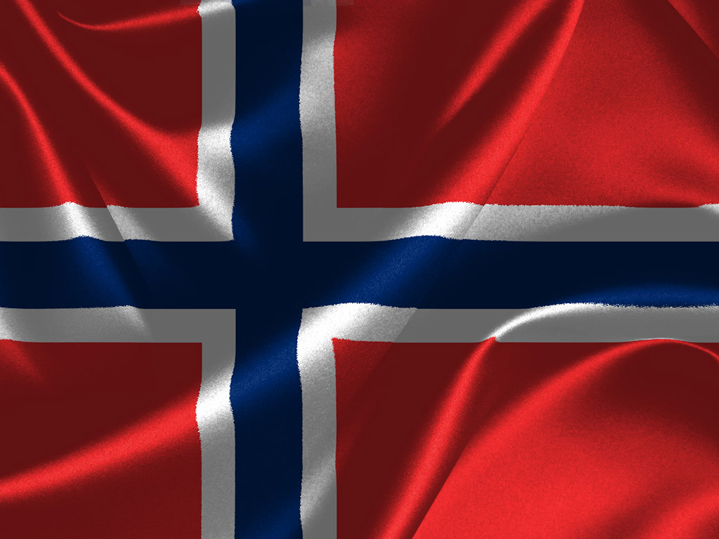 Norwegische Flagge #014