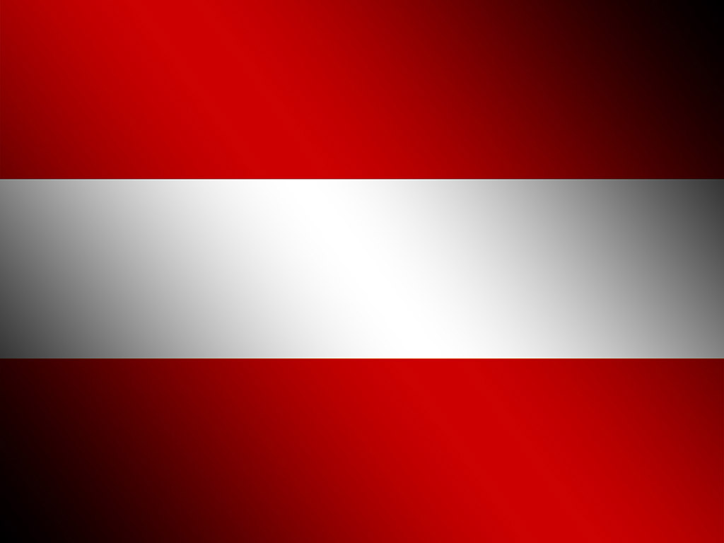 Österreichische Flagge - Rot-Weiss-Rot