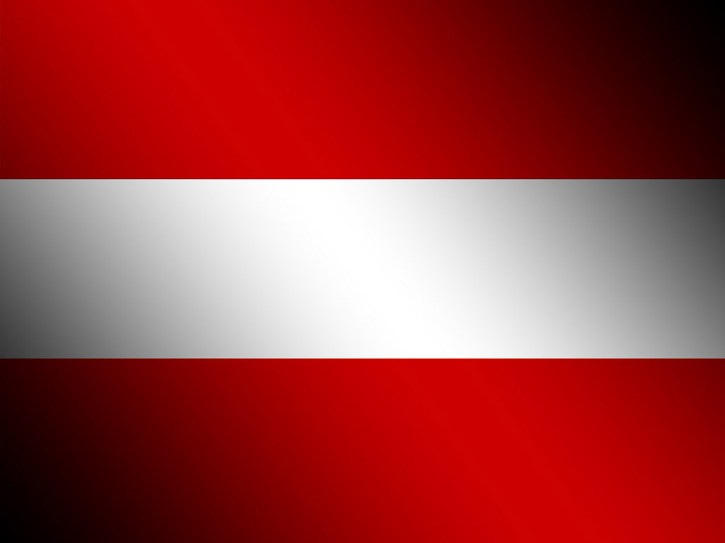 Österreichische Flagge - Rot-Weiss-Rot