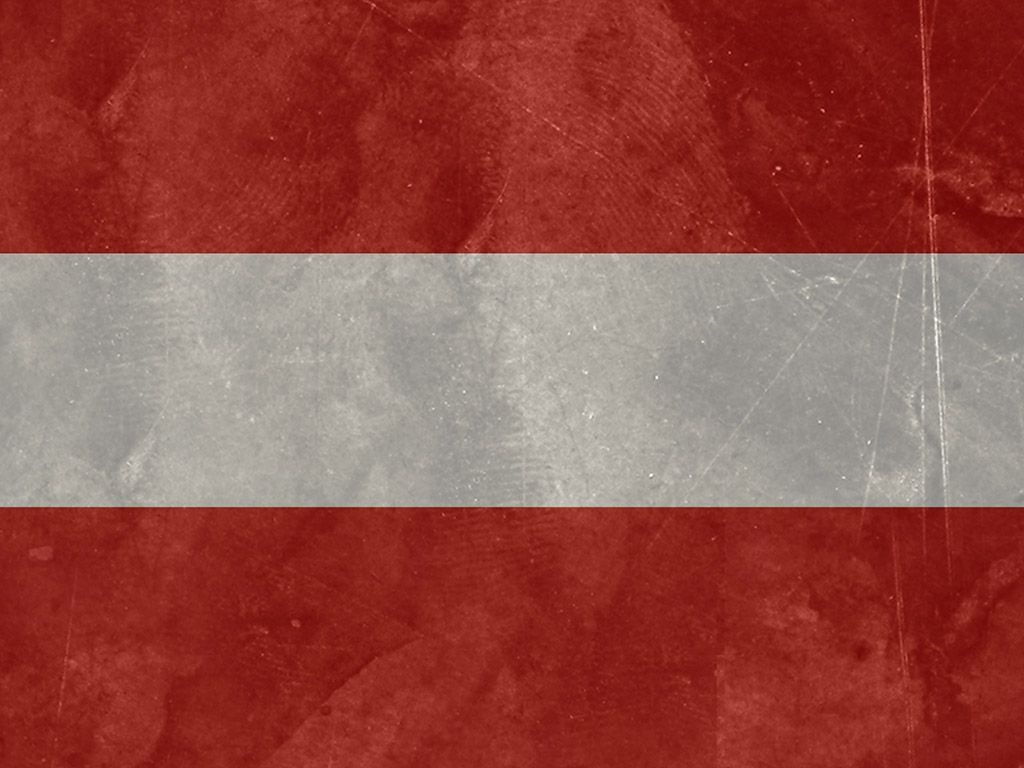 Österreichische Flagge - Rot-Weiss-Rot