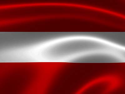 Flagge Österreichs - österreichische Fahne