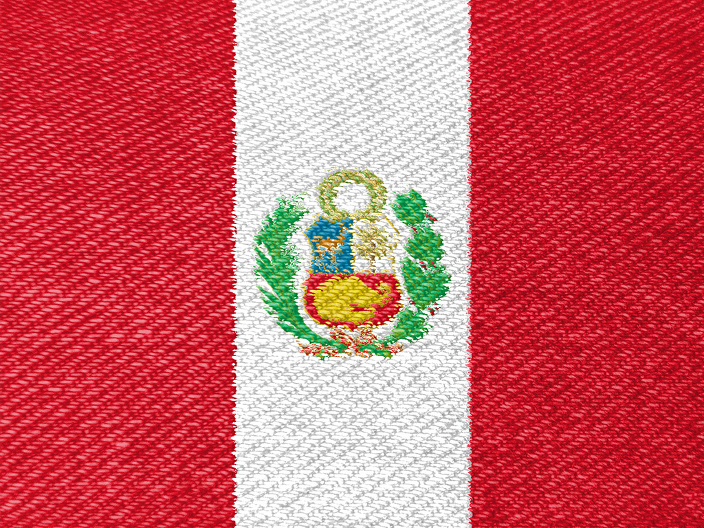 Fahne Perus - Peru Flagge