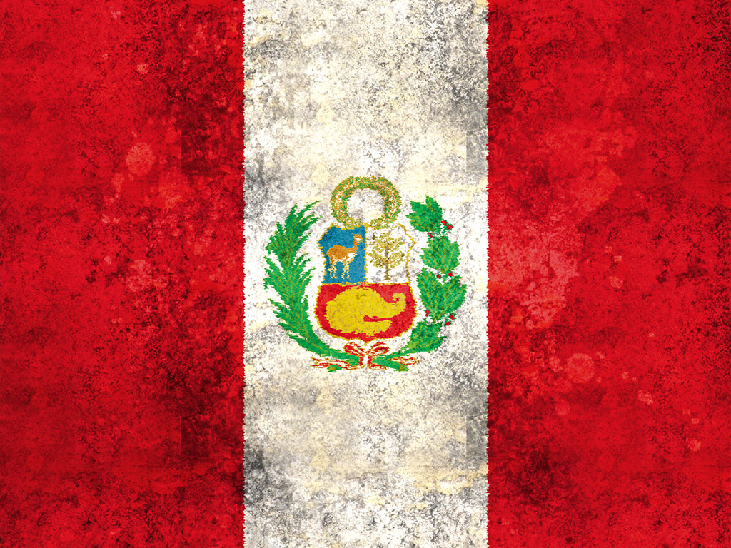 Fahne Perus - Peru Flagge