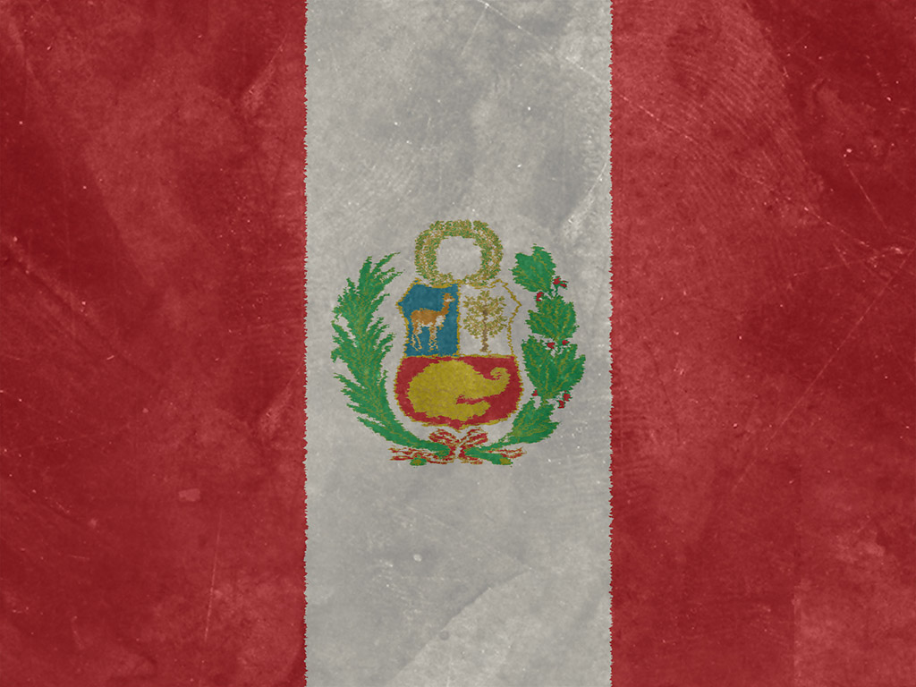 Fahne Perus - Peru Flagge