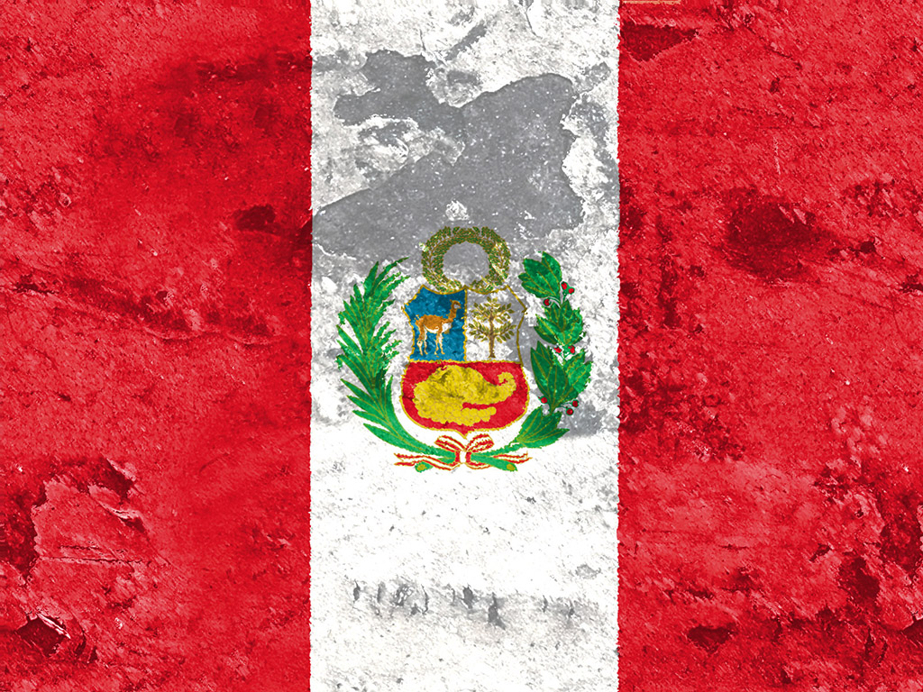 Fahne Perus - Peru Flagge