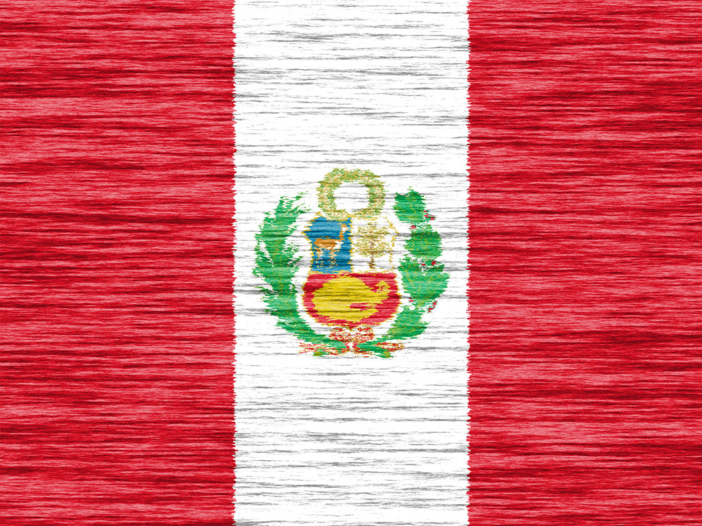 Fahne Perus - Peru Flagge