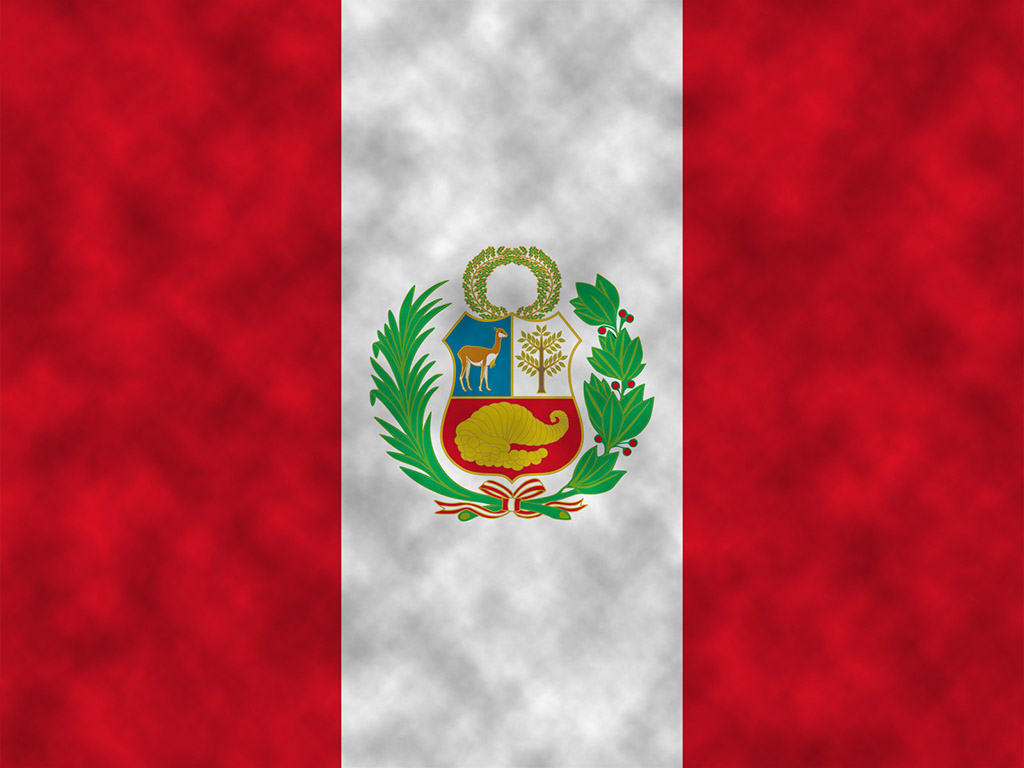 Fahne Perus - Peru Flagge