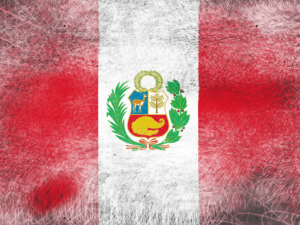 Fahne Perus - Peru Flagge
