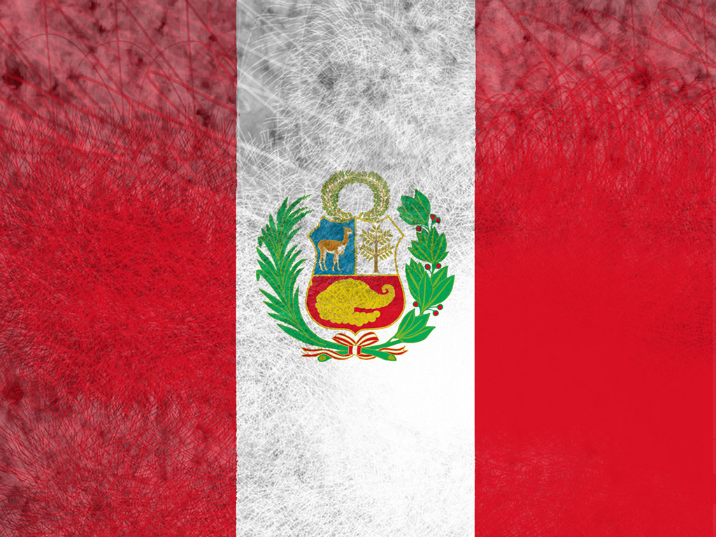 Fahne Perus - Peru Flagge