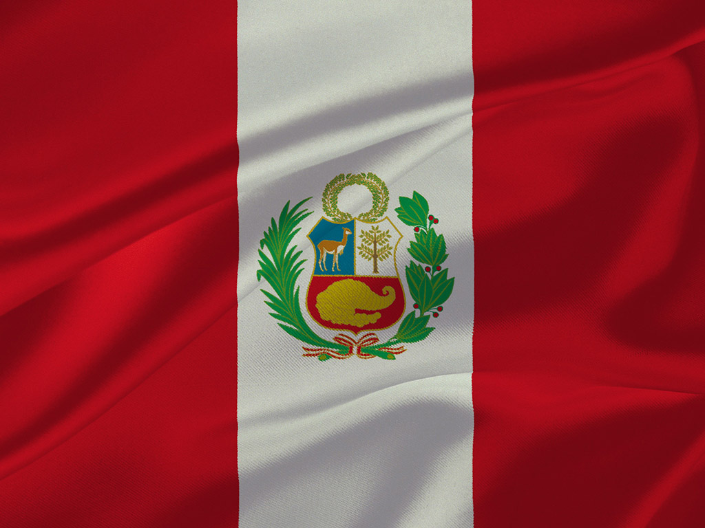 Fahne Perus - Peru Flagge