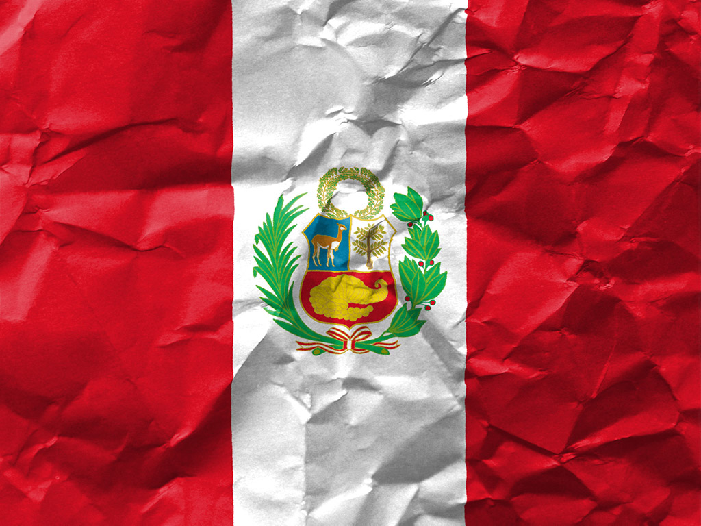 Fahne Perus - Peru Flagge