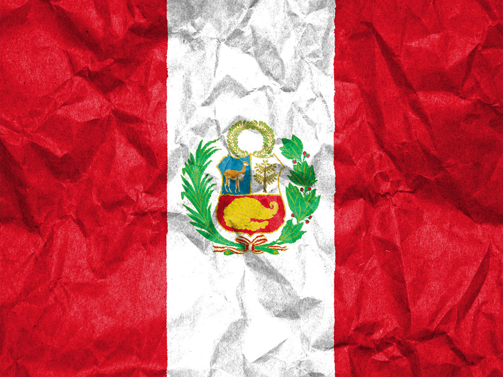 Fahne Perus - Peru Flagge