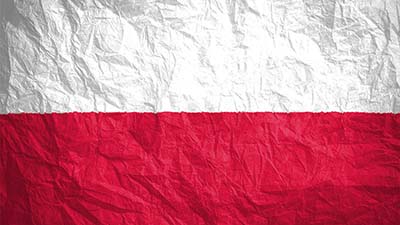 Polnische Nationalflagge
